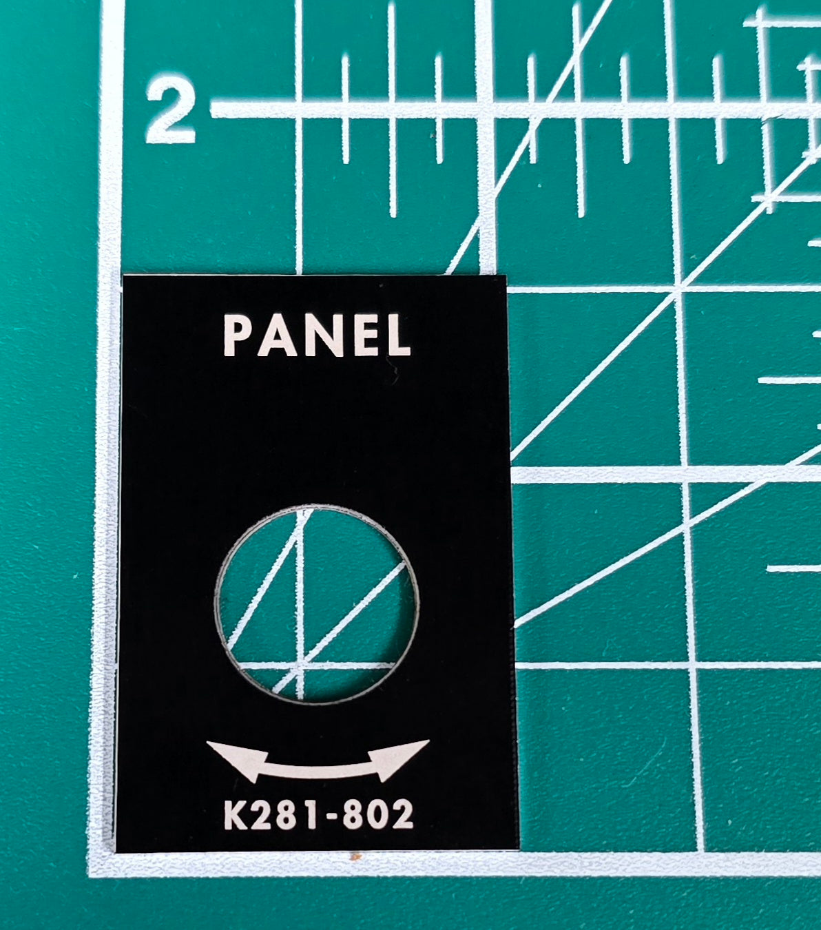 Kenworth Panel Lamp Dimmer Switch Plate K281-802