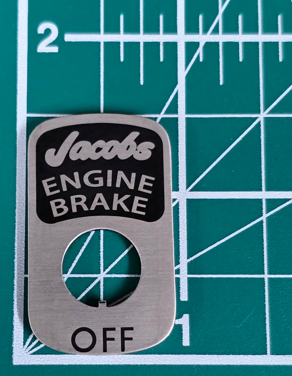 Jake Brake Switch Plate
