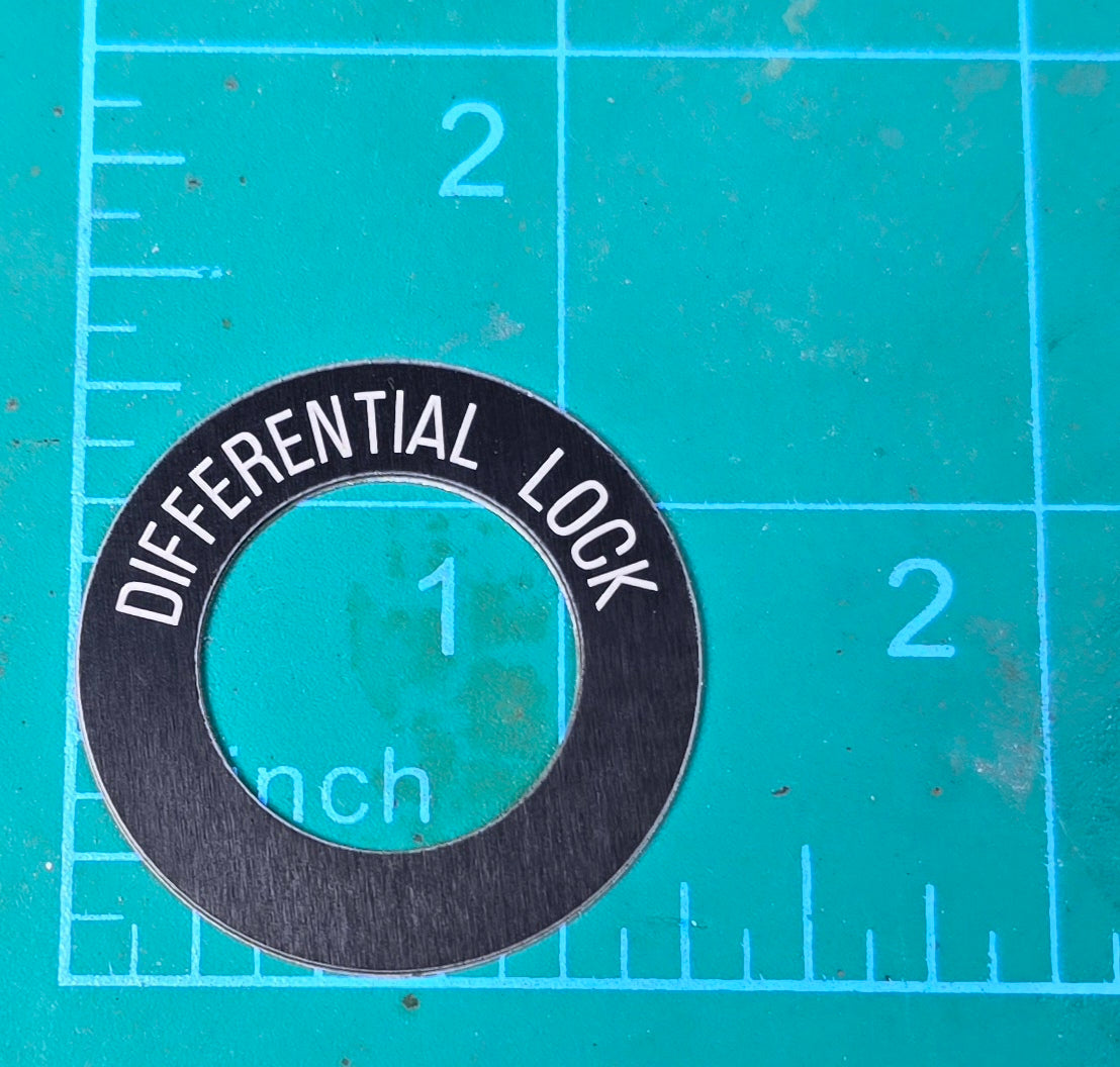 Kenworth Differential Lock Indicator Plate – The Tag Guy