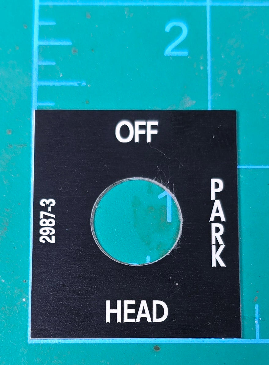 Kenworth Head Park On Off Toggle Switch Plate 2987-3 – The Tag Guy