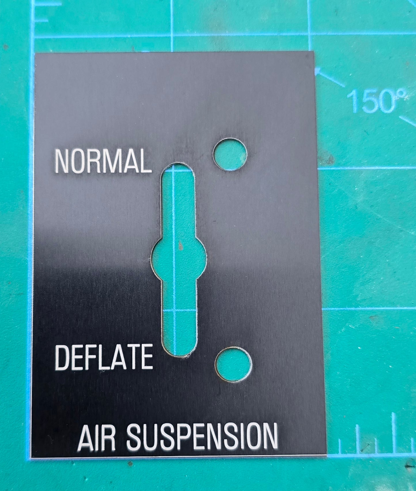 Kenworth Style Air Suspension Control Switch Plate