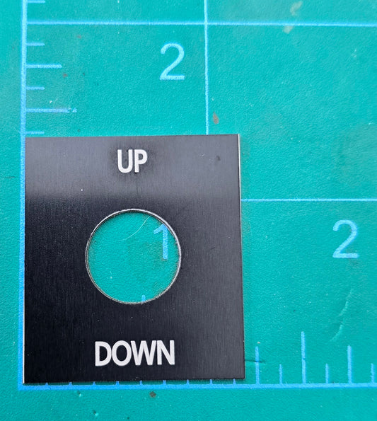 Kenworth Window Up Down Switch Plate