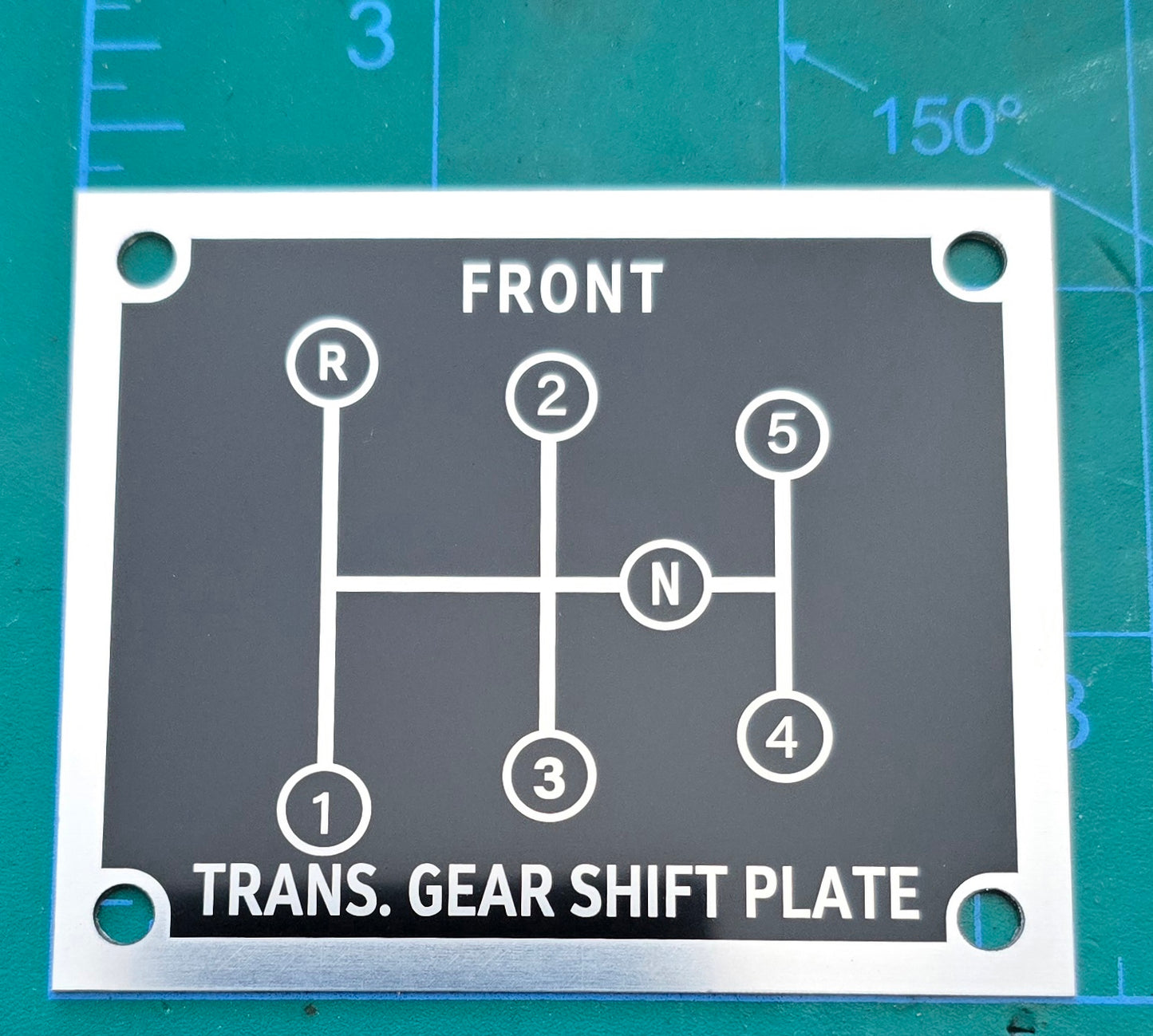 5 Speed Overdrive Transmission Shift Pattern Tag