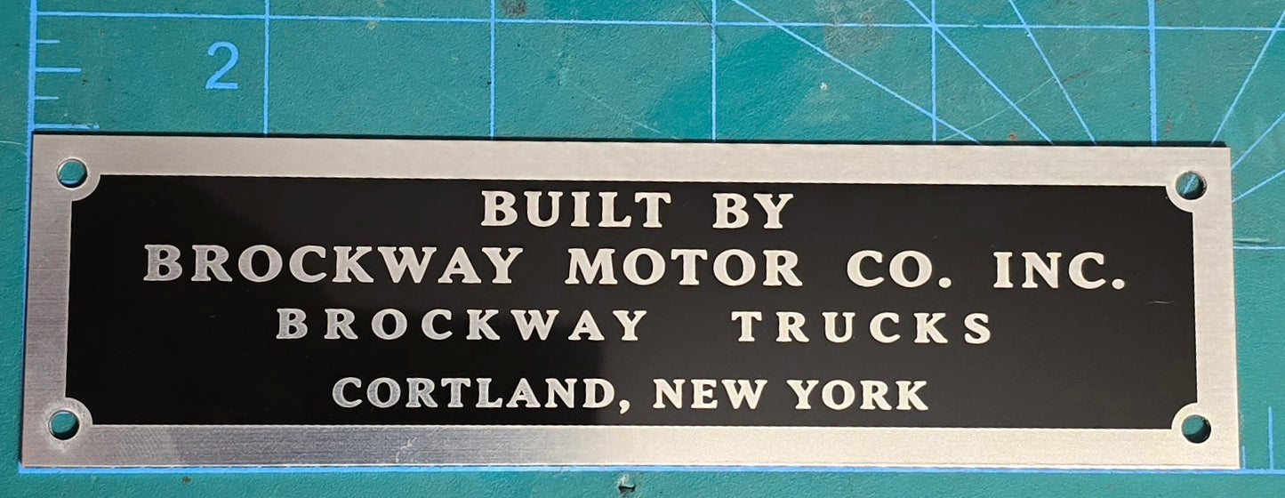 Built By Brockway Build Plate