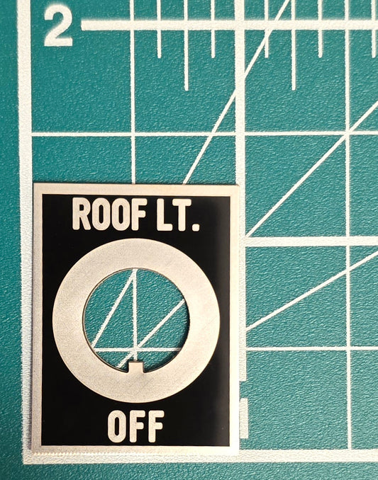 Roof Light Toggle Switch Label Plate